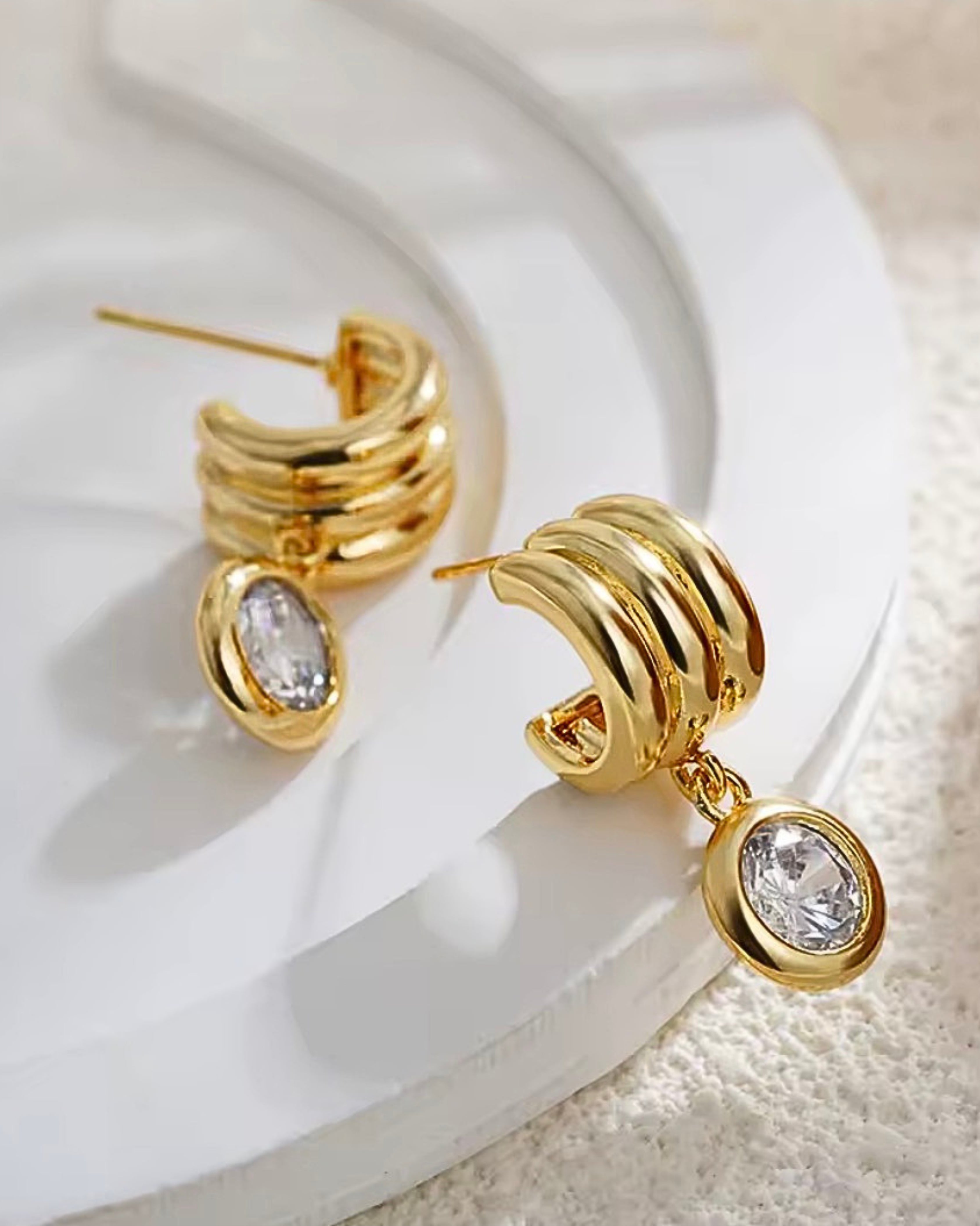 The Three Drop Earrings