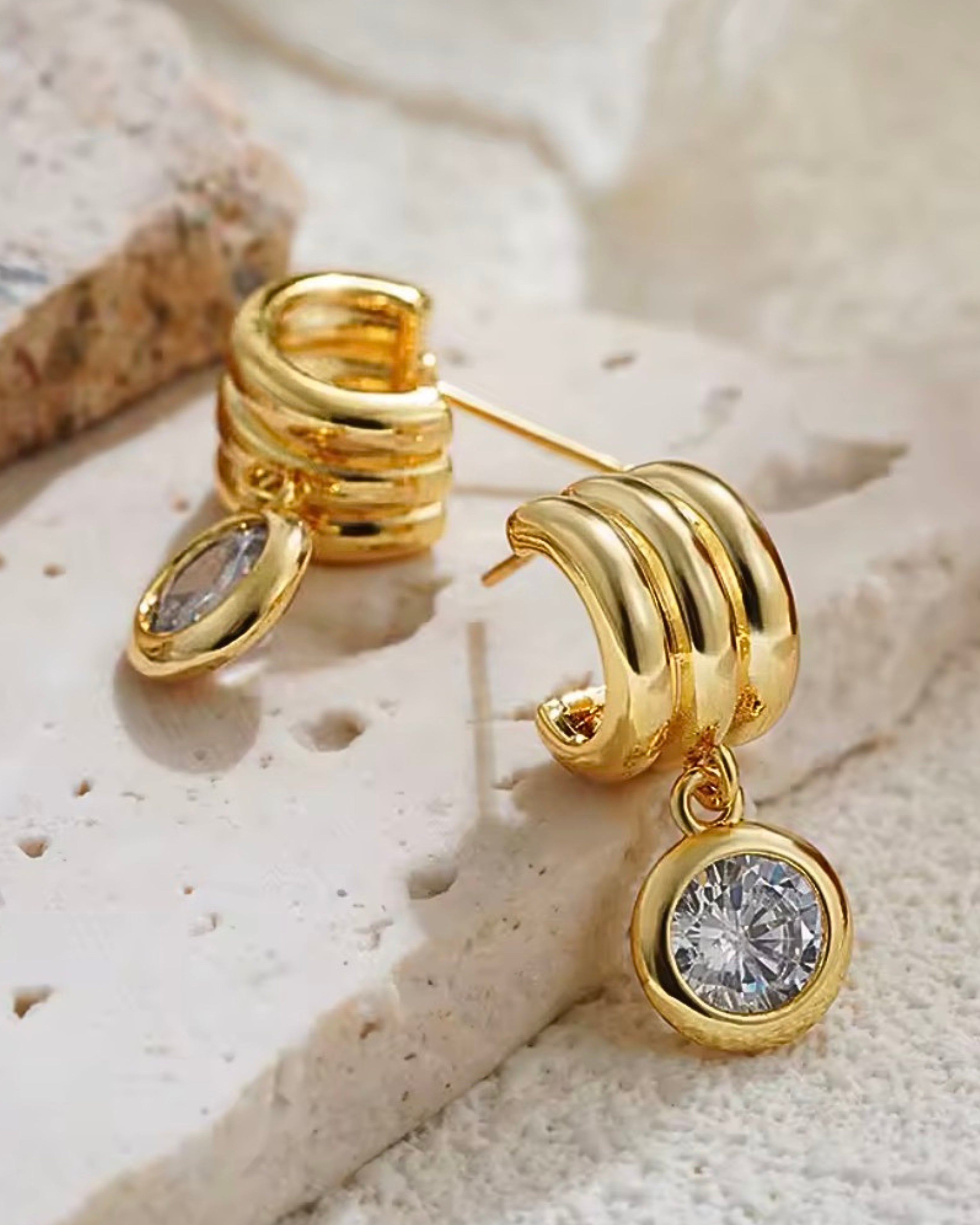 The Three Drop Earrings