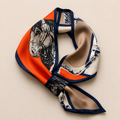 Equestrian horse print skinny scarf for women